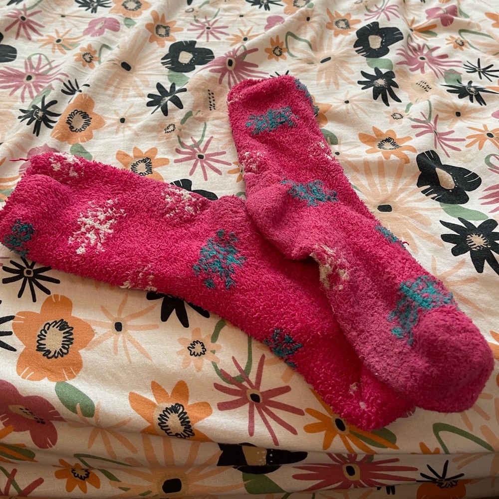 Used fuzzy socks